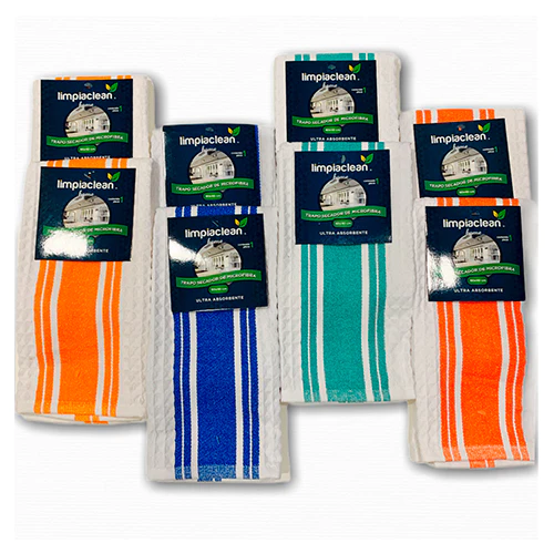 Secador Microfibra Superior Waffle 60x40cm LIMPIACLEAN