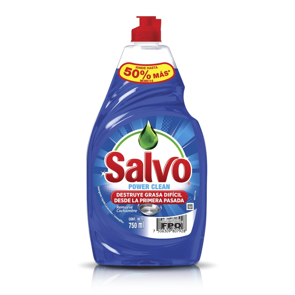 Jabon Liquido para Trastes Power Clean SALVO