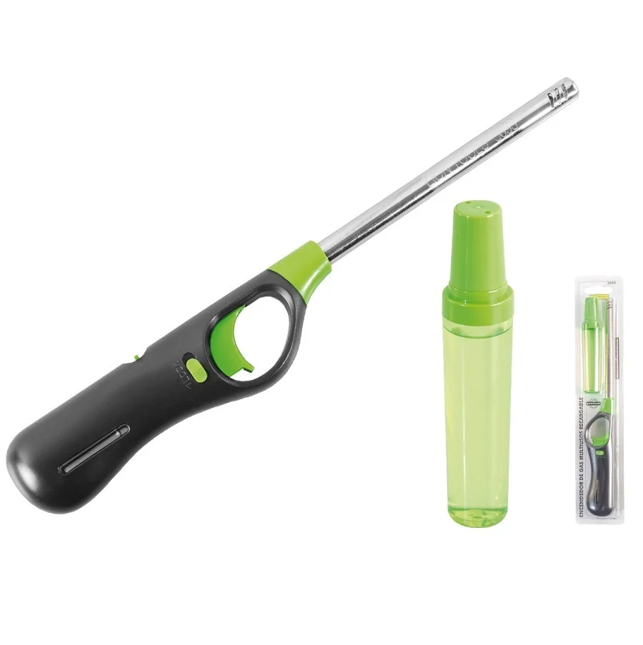 Encendedor Gas Recargable C/Repuesto LION TOOLS