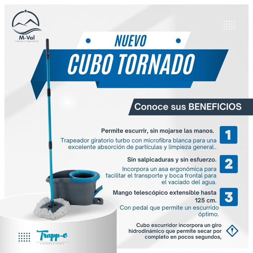 [CUBO] Cubo Tornado c/Trapeador MVAL