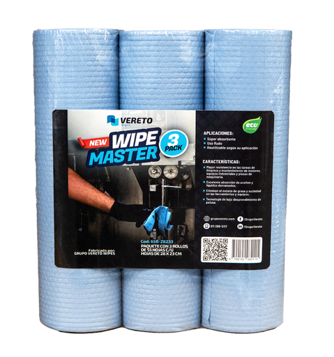 Rollo Wipe Master 3 Pack