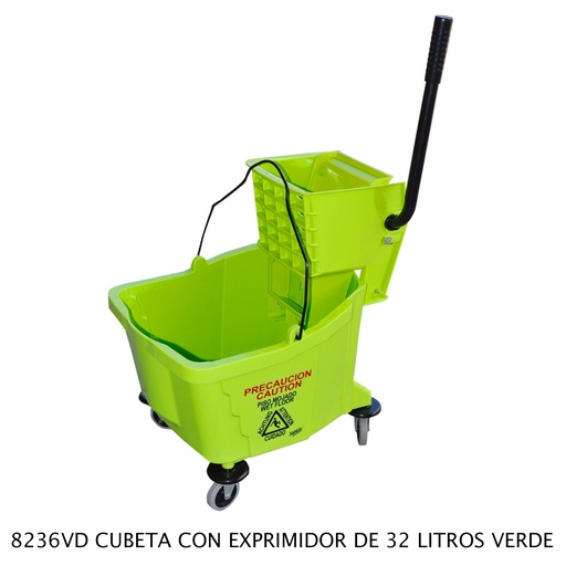 Cubeta con Exprimidor y Ruedas 32L SABLON