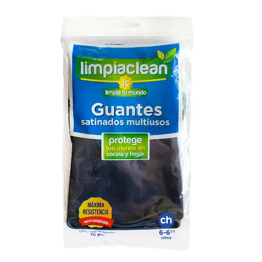 Guantes Latex Satinados Multiusos Azul 70 grs LIMPIACLEAN